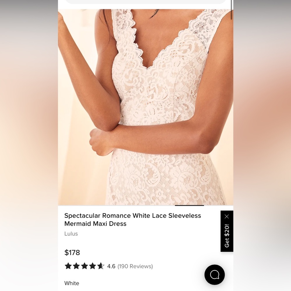Lulu's Spectacular Romance White Lace Sleeveless Mermaid Maxi Dress - Picture 7 of 9
